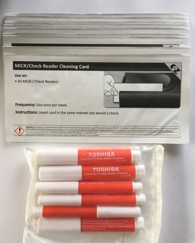 NCR 7167 Cleaning Kit MICR Check Reader Cleaning Card &amp; Silicone Cleaning Pen