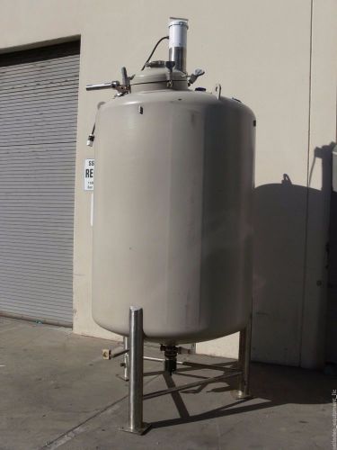 Dci 2770 liter pfa coated stainless steel bio-reactor tank w/ lightnin agitator for sale