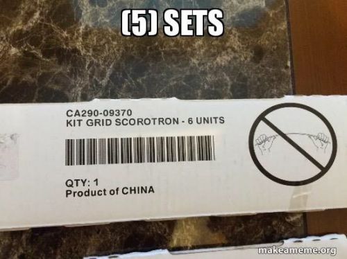 (5) HP INDIGO PRESS SCOROTRON GRIDS KITS CA290-09370