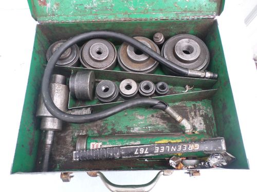 GREENLEE 7310 1/2&#034;-4&#034; Hydraulic Knockout Punch Set