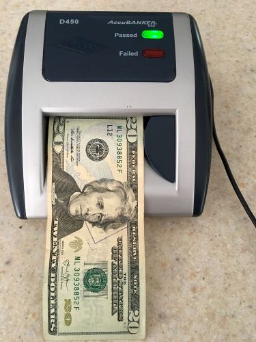Accubanker D450 Bleached Fake Dollar Bills Detection Great For Store Business $$