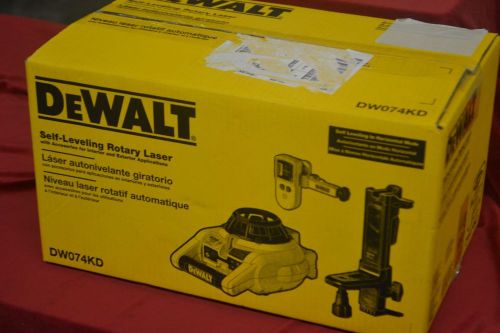 Dewalt dw074kd rotary laser kit with laser detector for sale