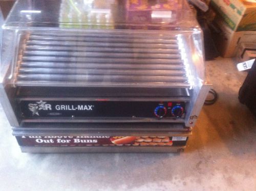 STAR GRILL MAX PRO COMMERCIAL #50  HOT DOG ROLLER w/sneeze guard  - BUN WARMER