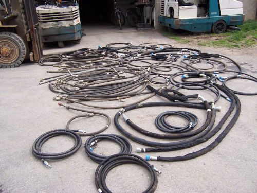 huge lot hydraulic hoses 1/2 to 1 1/2