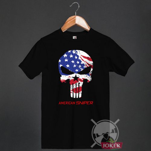 New !!! Chris Kyle American Sniper Logo Men&#039;s Black T Shirt Size S to 3XL