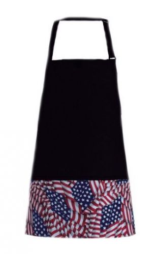 Usa flag restaurant bib apron baker butcher adjustable neck strap usa new for sale