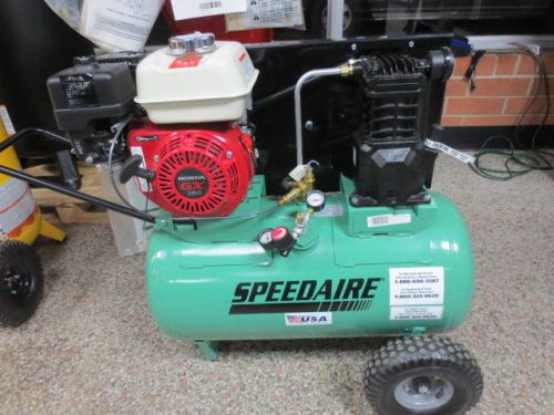20 gallon portable air compressor 5.5 hp by speedaire gasoline powered 4b241 for sale
