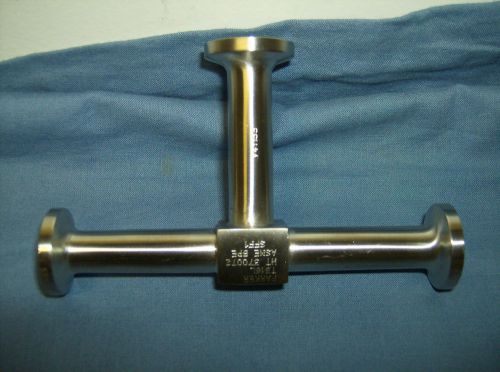 New parker 1/2”x1/2”x1/2” hd sanitary flanged tri-clamp tee 316l ss us seller for sale