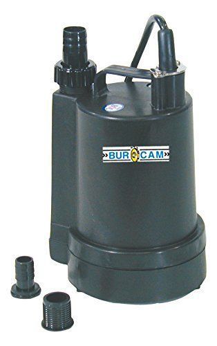 Burcam utility submersible pump 1/4 hp 115v 300507p for sale