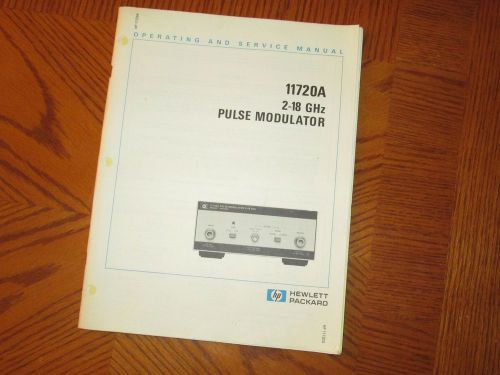 HP/Agilent 11720-90007 Operating and Service Manual for 11720A
