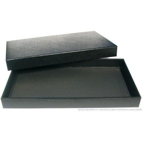 Black jewelry display case with magnetic lid for sale