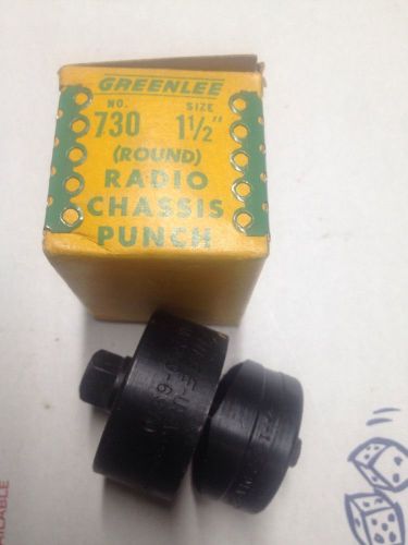 Nos greenlee 1 1/2&#034; diameter 730 radio chassis punch 1.5&#034; 38.1mm 500-6970 #3495 for sale