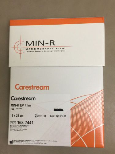 Carestream / Kodak Min-r Ev Film Mammography 100 Sheets