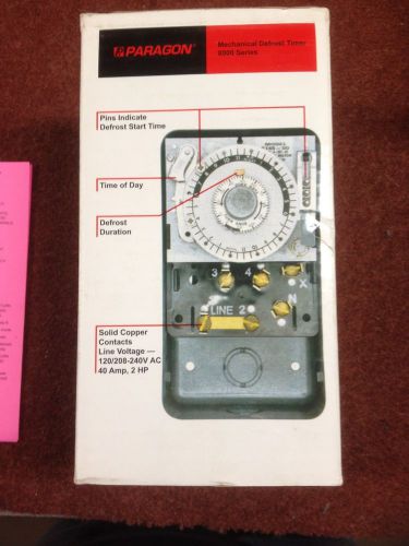 PARAGON 8145-20 Defrost Timer,208/240V,SPDT Switch