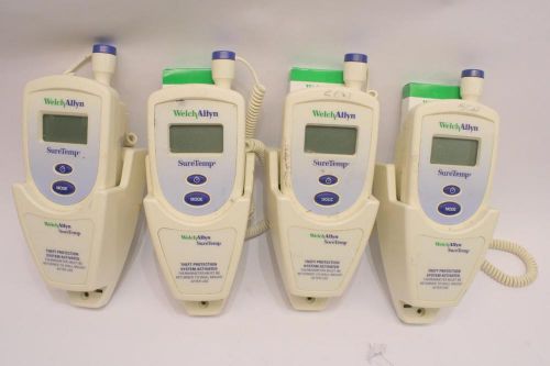 Welch Allyn Thermometer SureTemp 678 Medical w/ Probes lot of 4