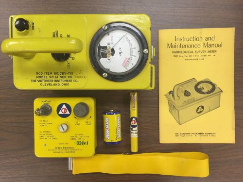CDV-715 RADIATION GEIGER COUNTER KIT WITH CDV-750 CHARGER AND PEN