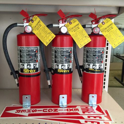 3- 5 # Ansul Fire Extinguishers includes Wall Brackets/Signs. Cert.to OSHA REGS,