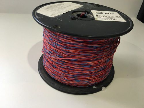 2 pair cross connect wire 1,150 foot spool att 2x24 r/bl r/or basically new. for sale