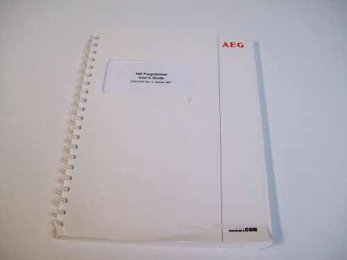 AEG 2000-0049 480 PROGRAMMER USER&#039;S GUIDE MANUAL - USED - FREE SHIPPING