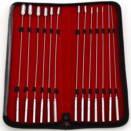 New Bakes Rosebud Urethral Sounds Dilator Set of 13 Pieces, FREE Pouch