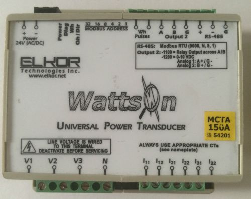 Elkor WattsOn 1100-MCTA-150A Universal Power tranducer