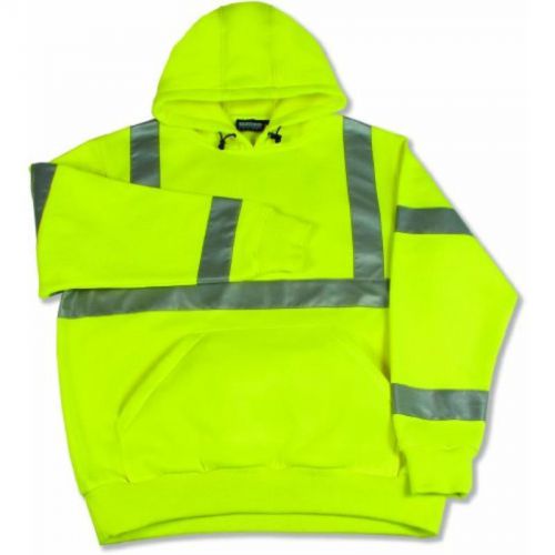 Class 3 Sweatshirt Lime Lg Erb Industries, Inc. Work Gear 61541 720609615411