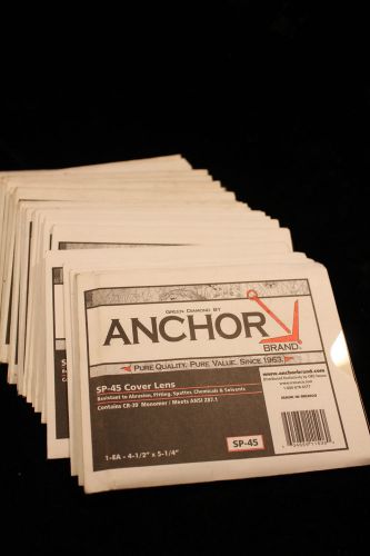 Anchor Brand SP-45 Cover Lense 4 1/2&#034; x 5 1/4&#034; For Welding Helmet Lot of 35