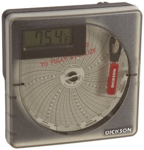 Dickson sl4100 temperature chart recorder with digital display, 4&#034;/101mm chart, for sale