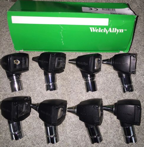Welch Allyn Diagnostic Otoscopes Total 8 WORKING