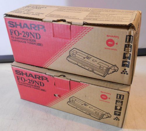 Lot of 2: Sealed Genuine SHARP FO 29ND Toner Cartridges