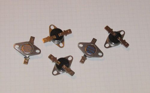 (5) New Airpax 053GAB135-120Y Low Profile Bi-Metal Temperature Switches NC
