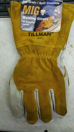 *new* tillman mig 50l top grain / split cowhide welding gloves - size large for sale
