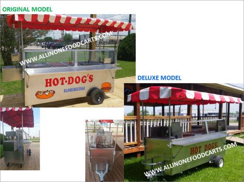 All in one Food Cart - Hot dogs Hamburgers Tacos Fries &amp;More Stainless Steel New
