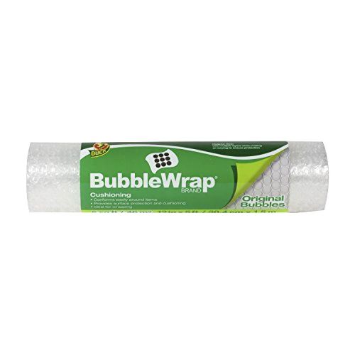 Duck Brand Bubble Wrap Original Cushioning, 12 Inches Wide x 5 Feet Long, Single