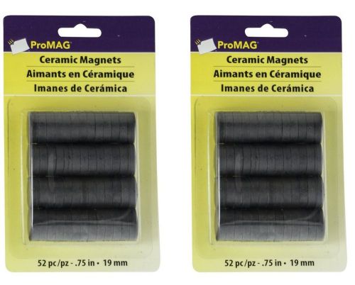 MAGNETS Round Ceramic Disc Ferrite Strong Refrigerator Craft 3/4&#034; Magnets 104ct