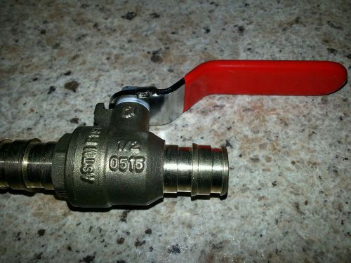 1/2&#034; propex brass shut-off ball valve - full port - 400 psi wog for sale