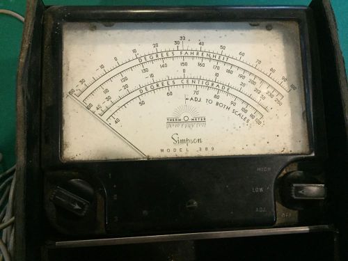 Simpson Therm-O-Meter Model 389  Tested with 2 probs