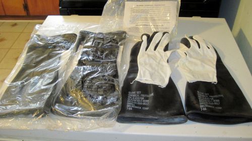 Rubber Chemical Gloves - Black Chemical Resistant Gloves - Mid-arm Length