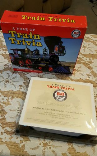 A Year of Train Trivia Page-A-Day Calendar 2014 by Sellers Publishing