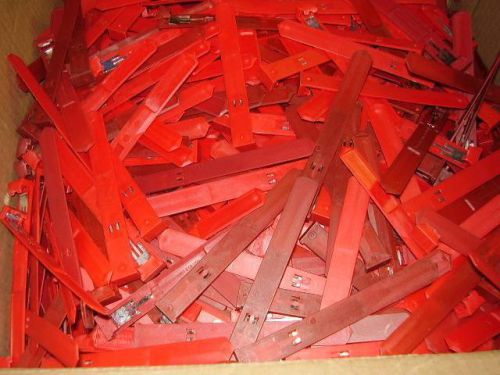 Lot of 819 Red Tag DVD Case Locks - Security clips