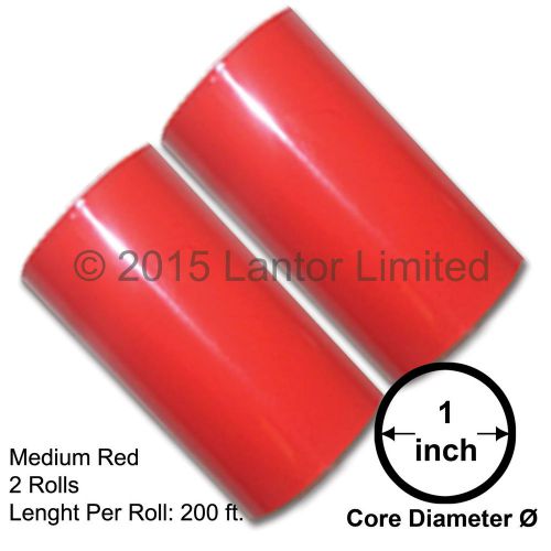 Hot stamp foil stamping tipper kingsley 2rolls3&#034;x200ftmedium red#yed-6500-s2-1&#034;# for sale