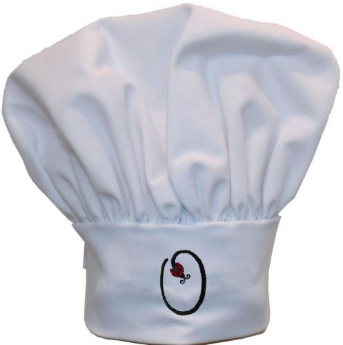 Ladybug Lady Bug Letter O Chef Hat Adjustable Initial Name Monogram White Avail