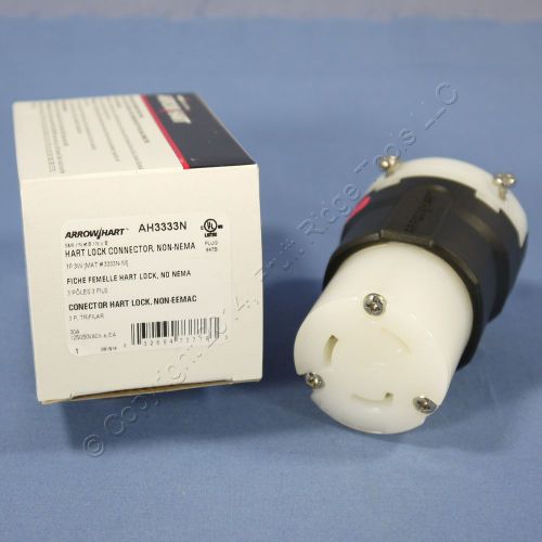 New cooper ultra grip non-nema locking connector twist lock 30a 125/250v ah3333n for sale