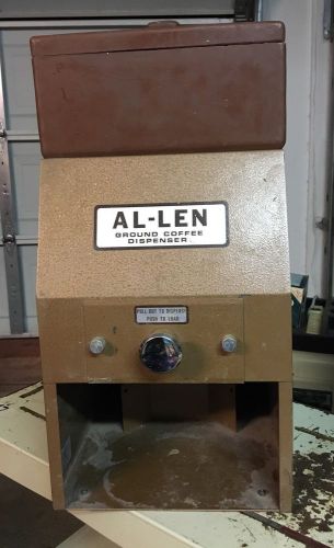 Al-len ground coffee dispenser model a for sale