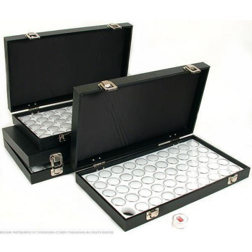150 Gem Jars White Display Tray Gemstone Travel Case
