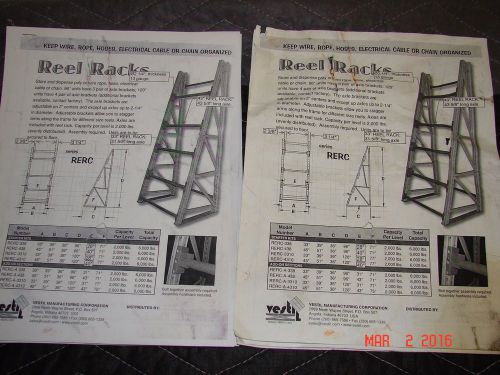 Reel racks by vestil model # rerc338 for sale