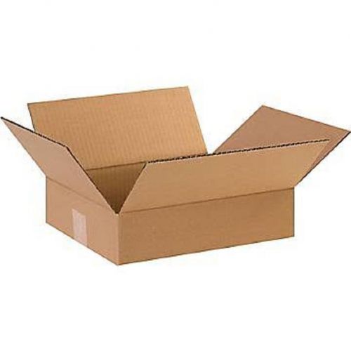 Corrugated Cardboard Flat Shipping Storage Boxes 12&#034; x 10&#034; x 3&#034; (Bundle of 50)
