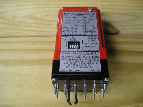Red Lion MODEL PRA1 - PULSE RATE TO ANALOG CONVERTER