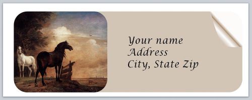30 Personalized Return Address Labels Horse Buy 3 get 1 free (c806)