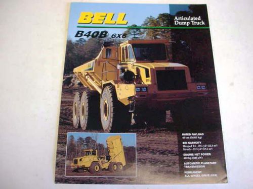 Bell B40B 6x6 Articulated Dump Truck Color Sheet                              b2
